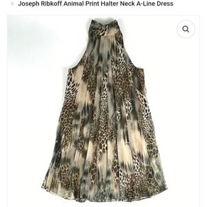 Joseph Ribkoff Leopard Print A-Line Dress